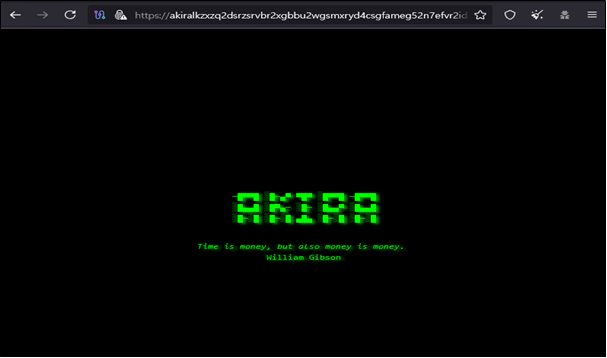 AKIRA Ransomware Infrastructure Analysis: Dark Web Sites and Public IP Exposure