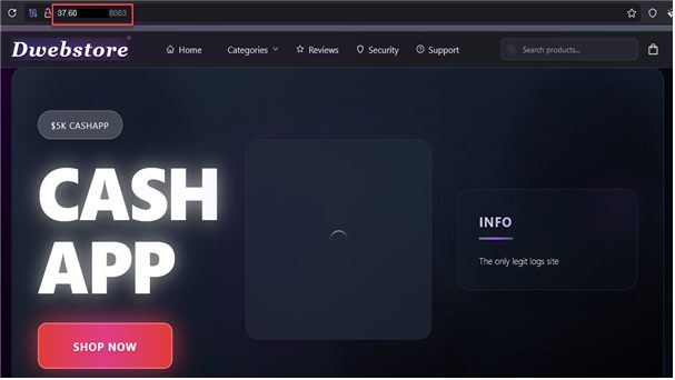 Backend Exposure of Dwebstore Financial Marketplace and Ganymede Drug Market